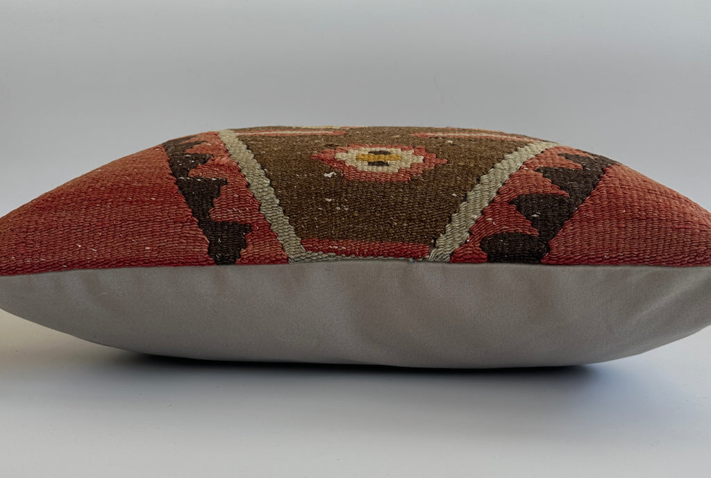 Handmade Multicolour Turkish Rug Cushion Cover 20''x20'' / 50x50 CM