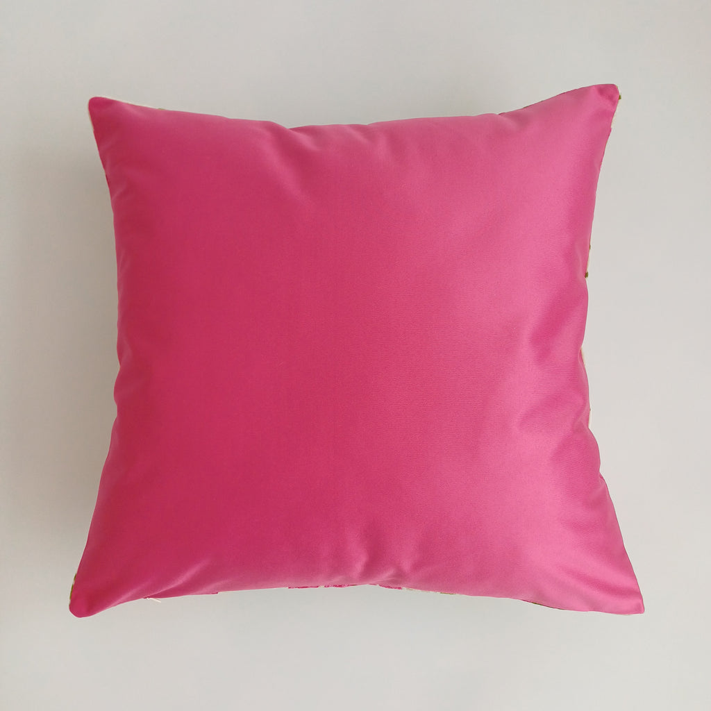 Pink Carnations Velvet Cushion Cover 20''x20'' / 50x50 CM