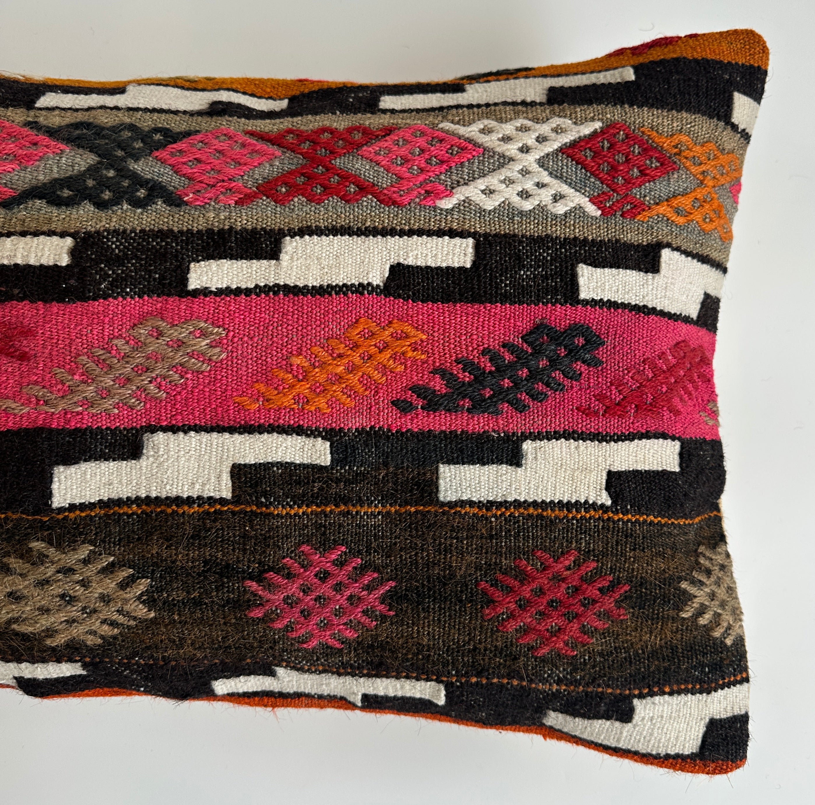 Multicolour Turkish Rug Cushion Cover 24''x16'' / 60x40 CM