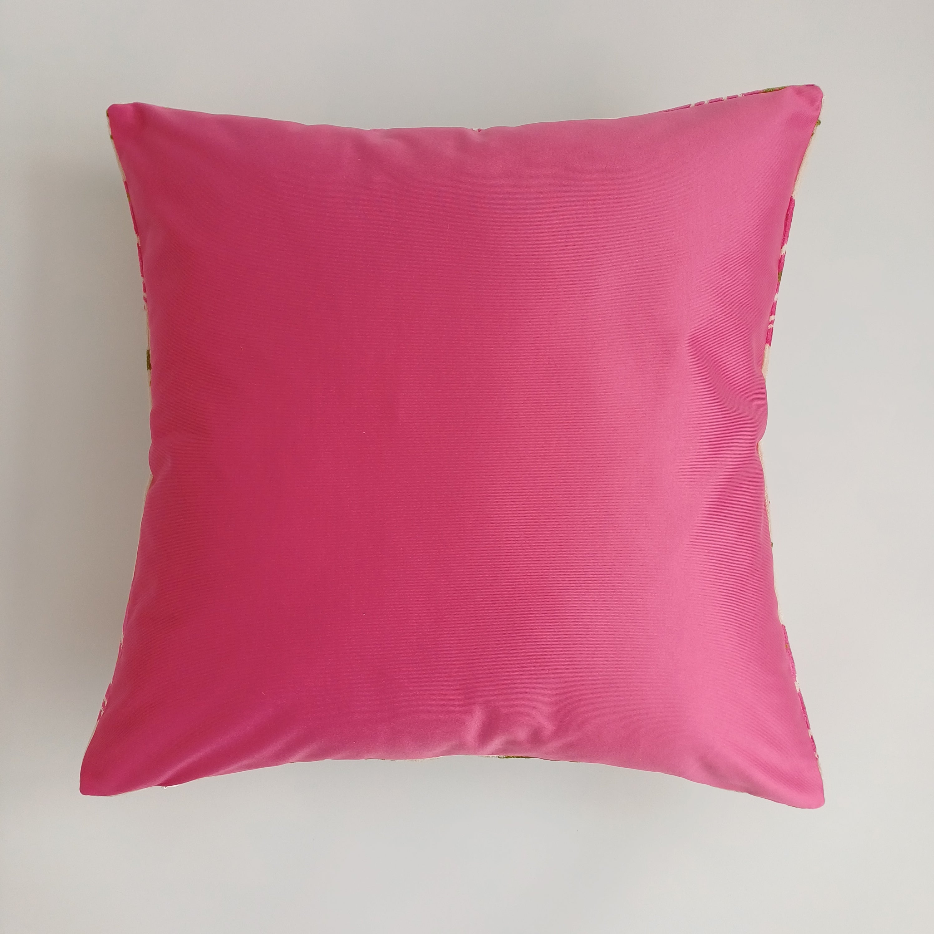 Pink Carnations Velvet Cushion Cover 20''x20'' / 50x50 CM
