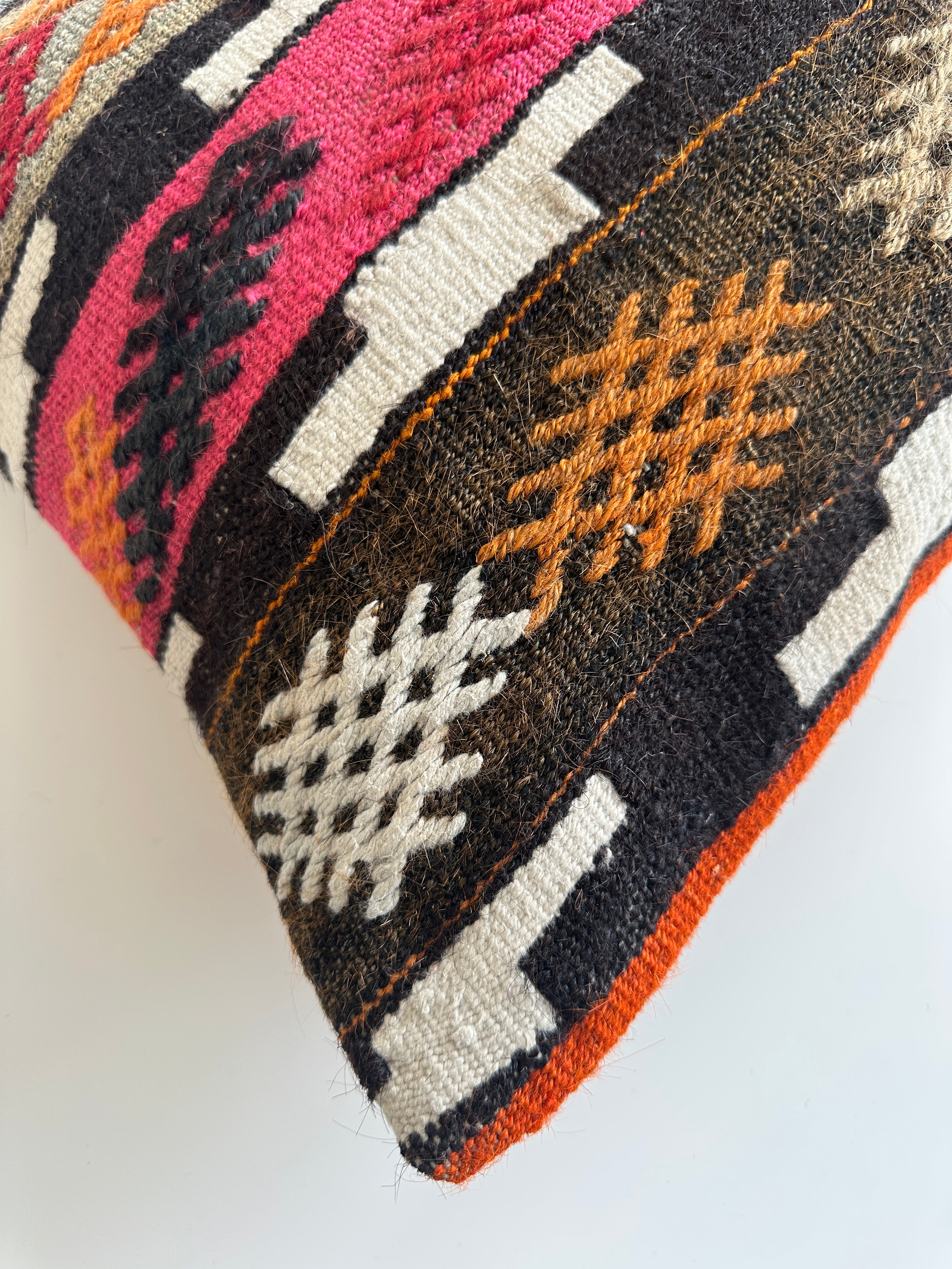 Multicolour Turkish Rug Cushion Cover 24''x16'' / 60x40 CM