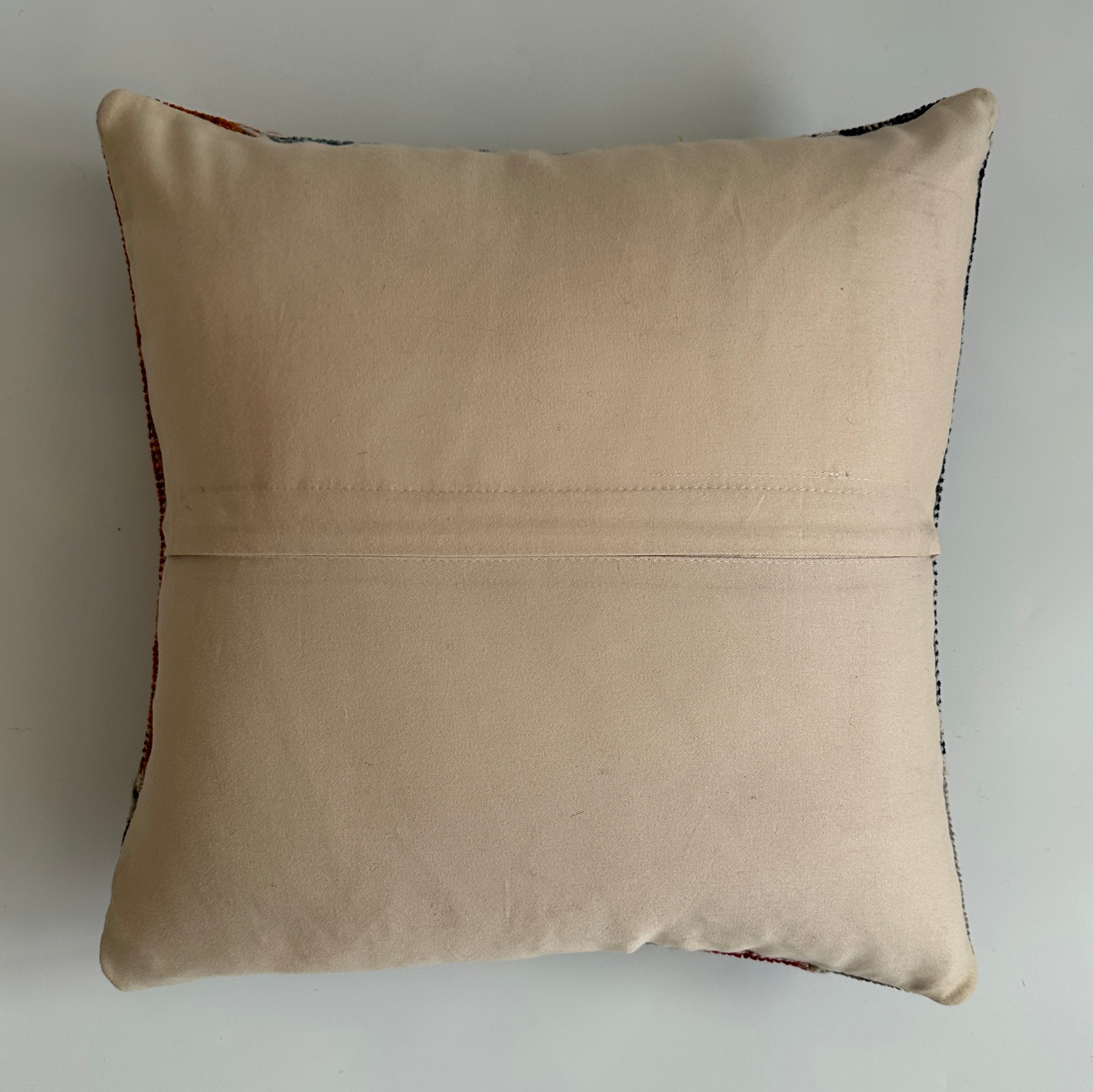 Handmade Patchwork Multicolour Turkish Rug Cushion Cover 18''x18'' / 44x43 CM