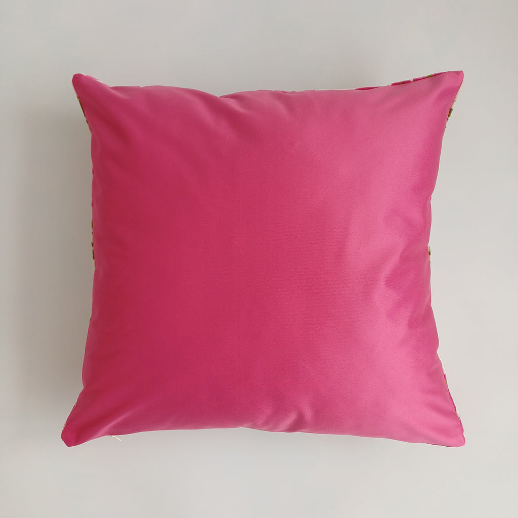 Pink Carnations Velvet Cushion Cover 20''x20'' / 50x50 CM