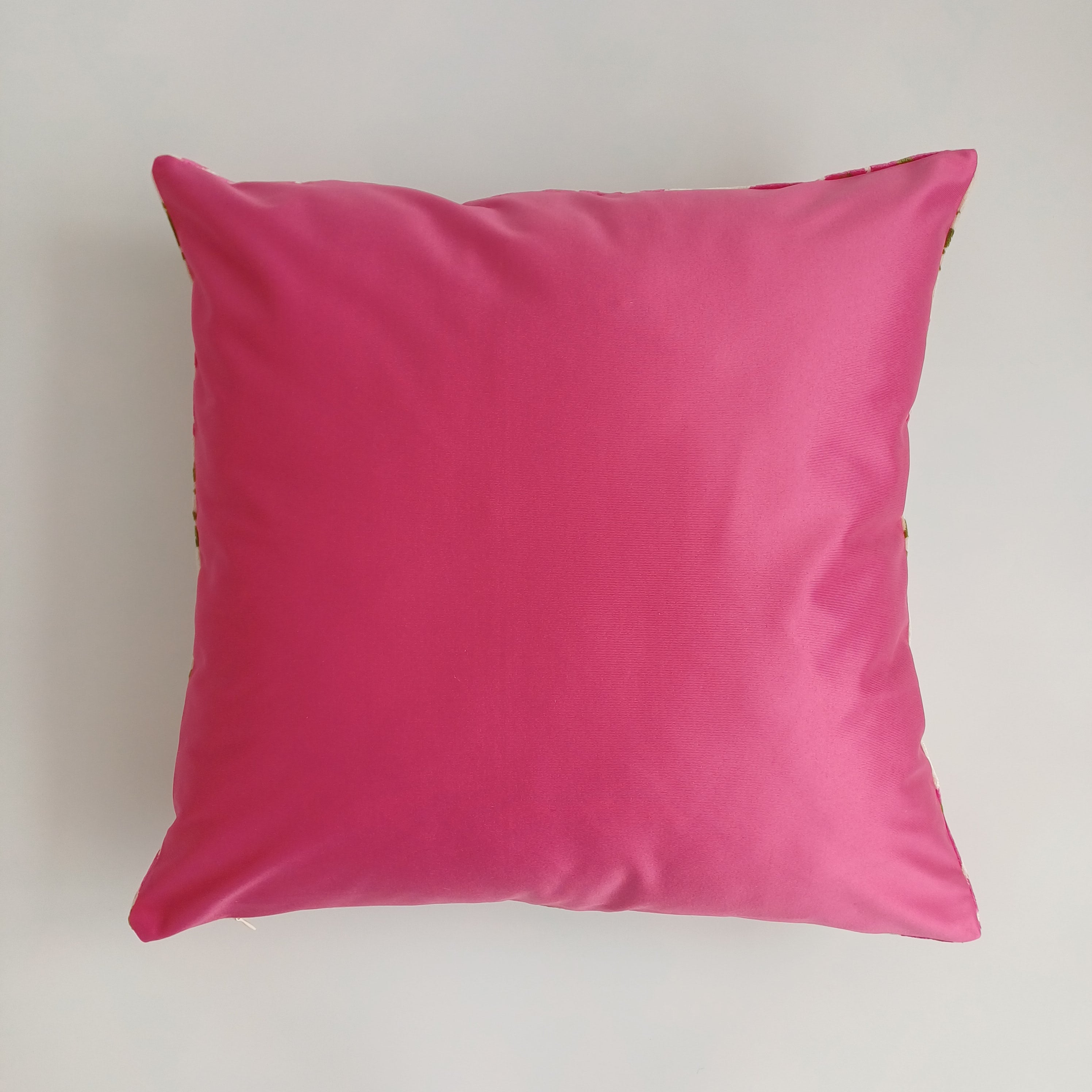 Pink Carnations Velvet Cushion Cover 20''x20'' / 50x50 CM