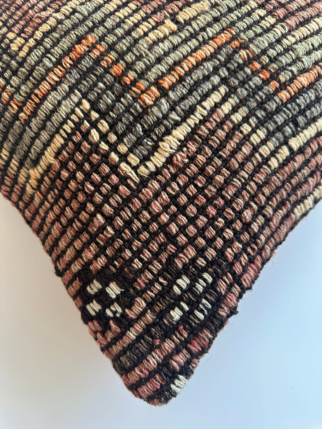 Handmade Multicoloured Turkish Cushion Cover 16''x16'' / 40x39 CM