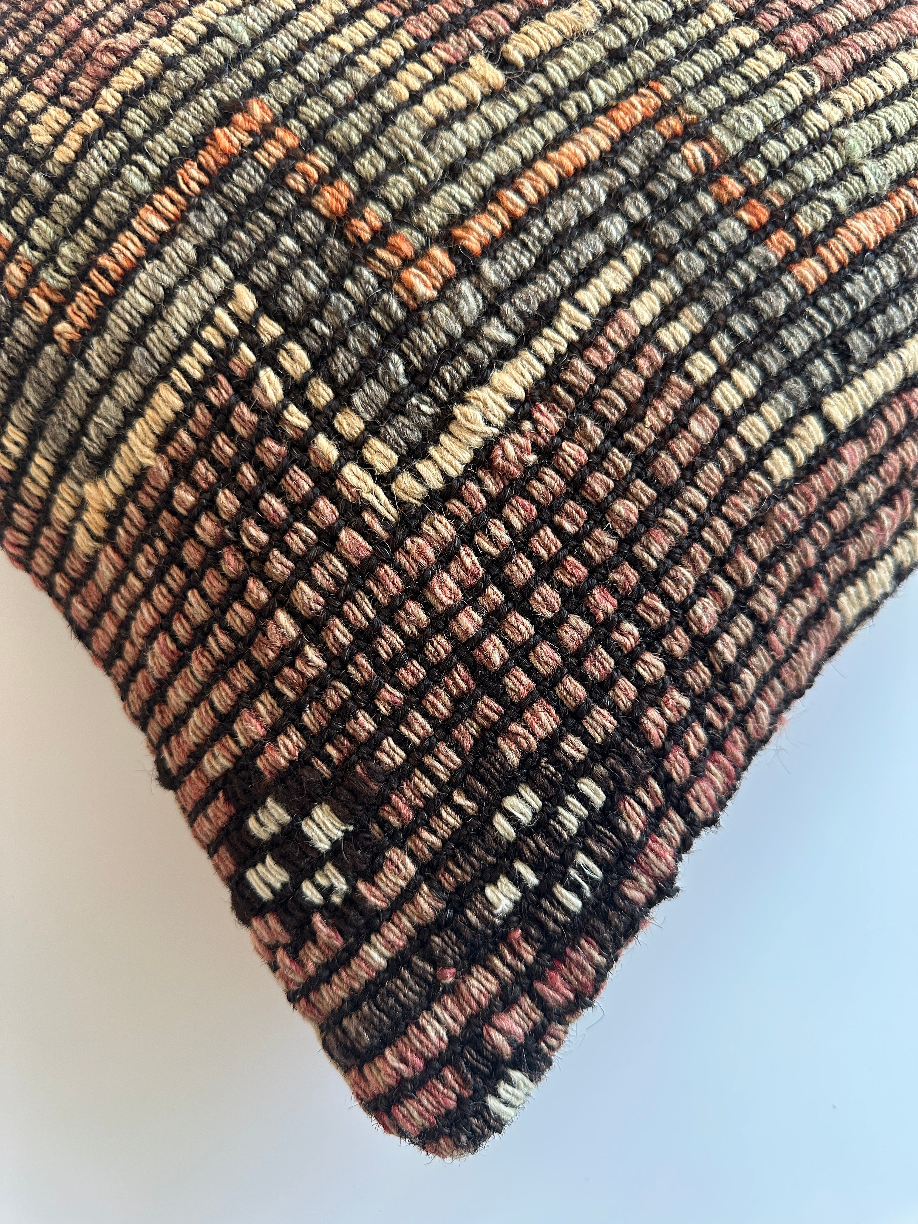 Handmade Multicoloured Turkish Cushion Cover 16''x16'' / 40x39 CM