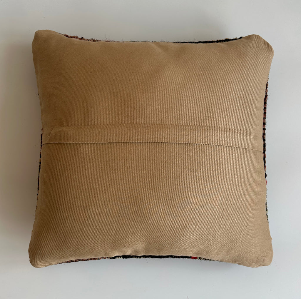 Handmade Multicoloured Turkish Cushion Cover 16''x16'' / 40x39 CM