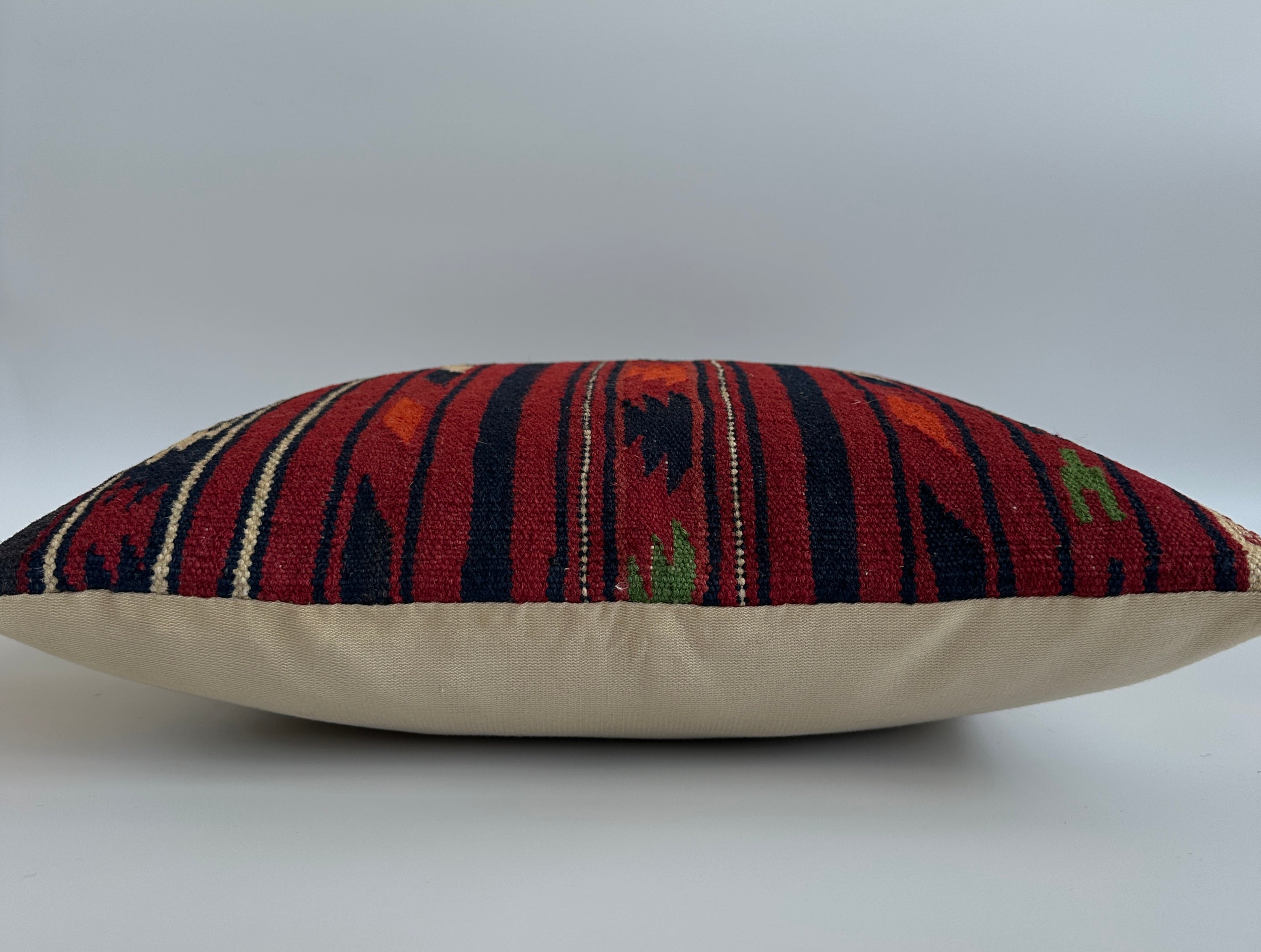 Handmade Multicoloured Turkish Cushion Cover 16''x16'' / 41x41 CM