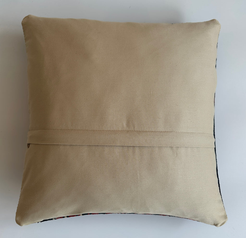 Handmade Multicoloured Turkish Cushion Cover 16''x16'' / 41x41 CM