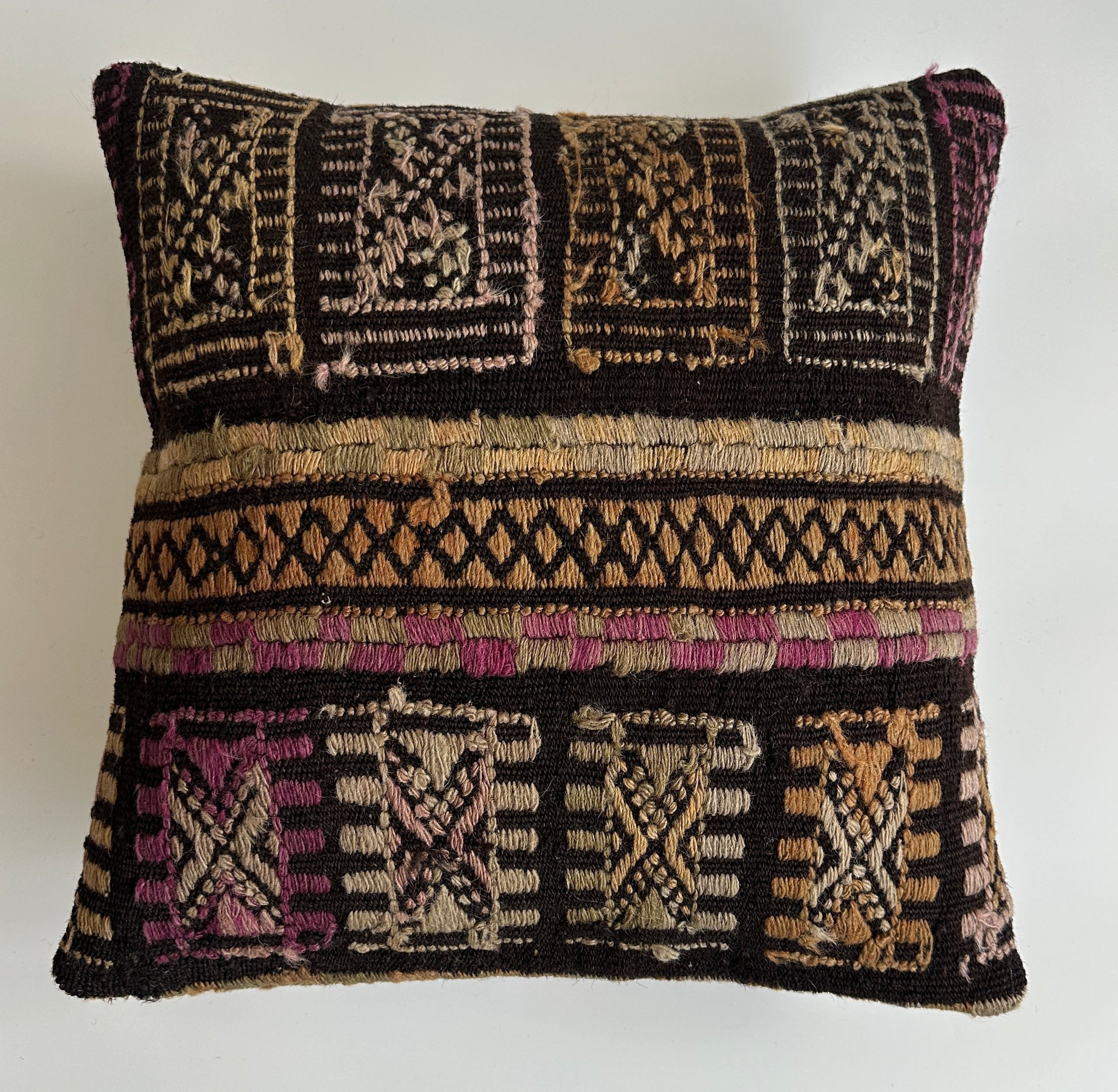 Multicoloured Turkish Cushion Cover 16''x16'' / 41x40 CM