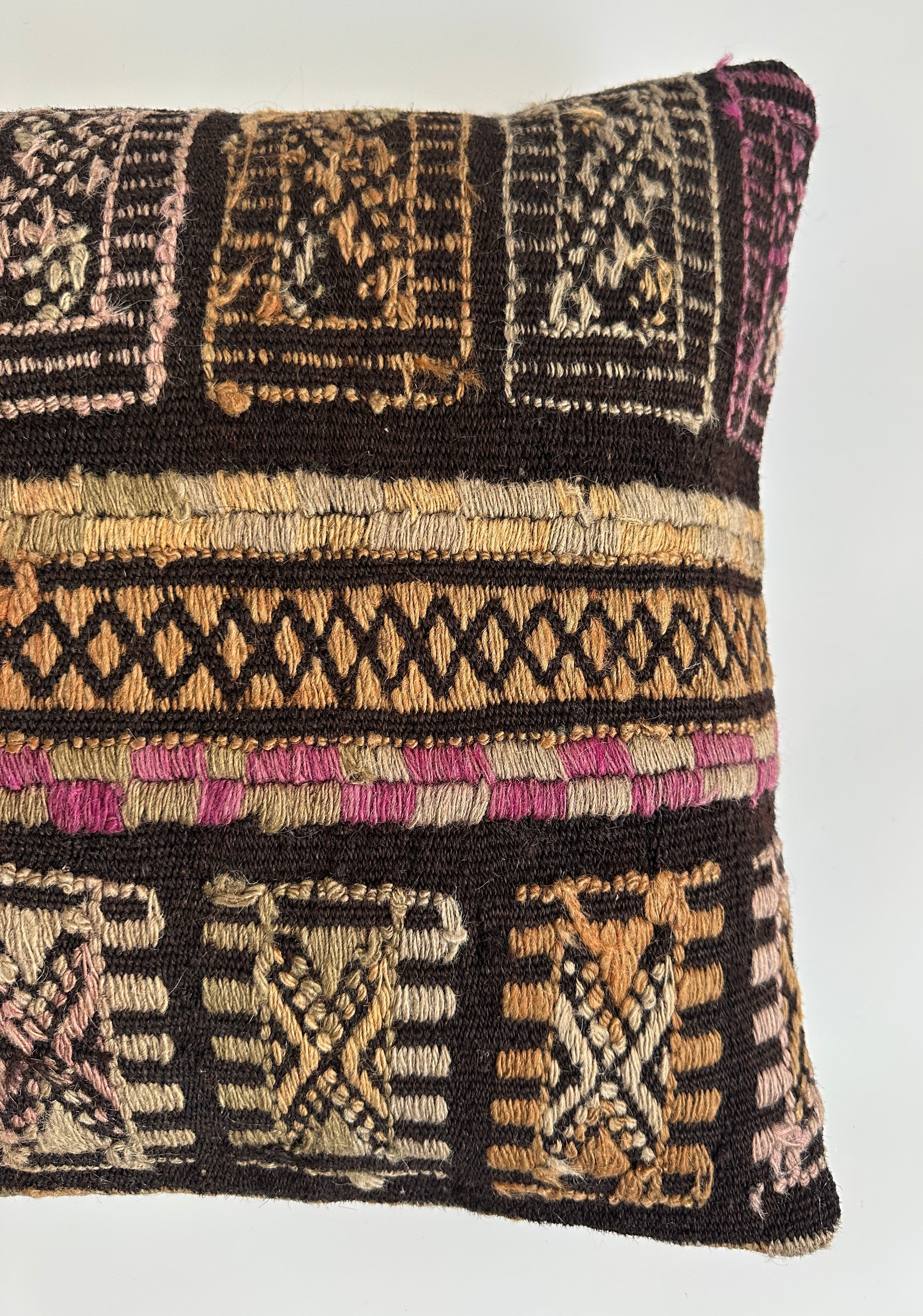 Multicoloured Turkish Cushion Cover 16''x16'' / 41x40 CM