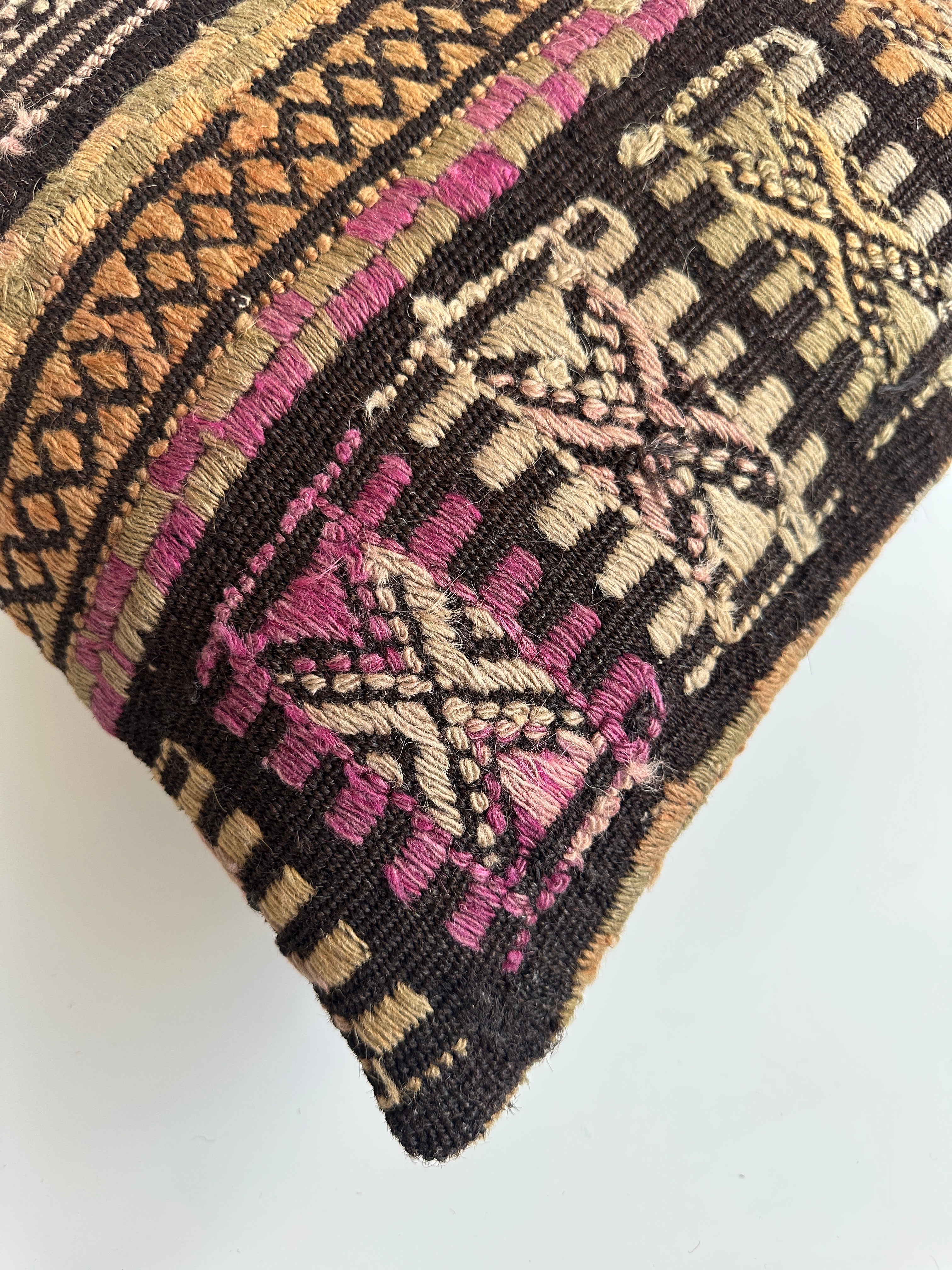 Multicoloured Turkish Cushion Cover 16''x16'' / 41x40 CM