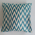 Turquoise Flame Velvet Cushion Cover 20''x20'' / 50x49 CM