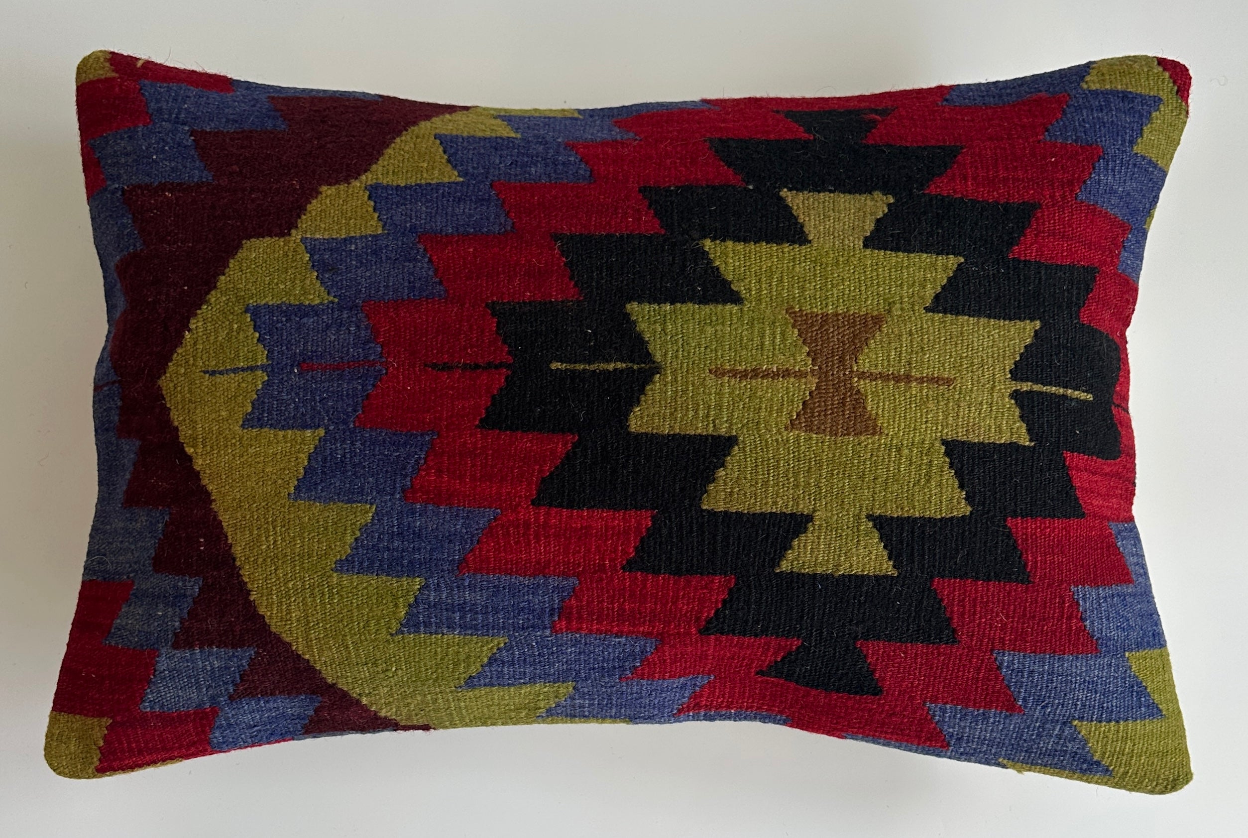 Multicolour Turkish Rug Cushion Cover 24''x16'' / 60x40 CM
