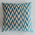Turquoise Flame Velvet Cushion Cover 20''x20'' / 50x50 CM