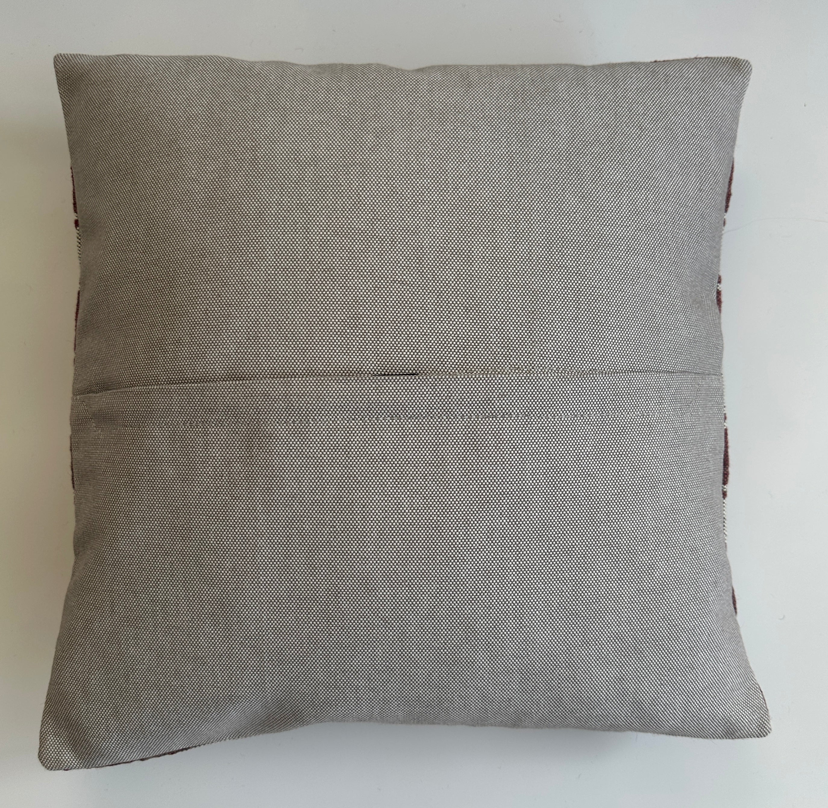 Handmade Striped Brown Cushion Cover 16''x16'' / 41x40 CM