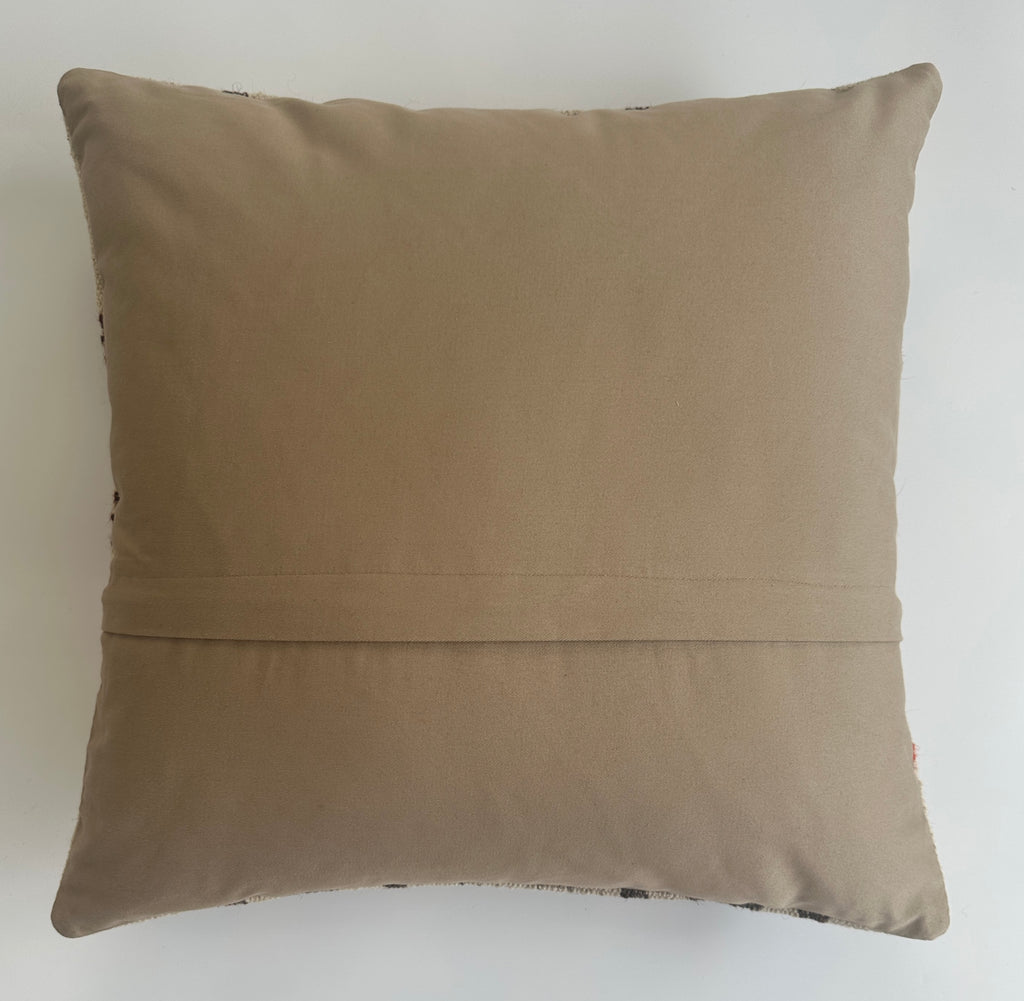 Handmade Multicolour Turkish Rug Cushion Cover 18''x18'' / 44x44 CM