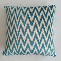 Turquoise Flame Velvet Cushion Cover 20''x20'' / 50x50 CM