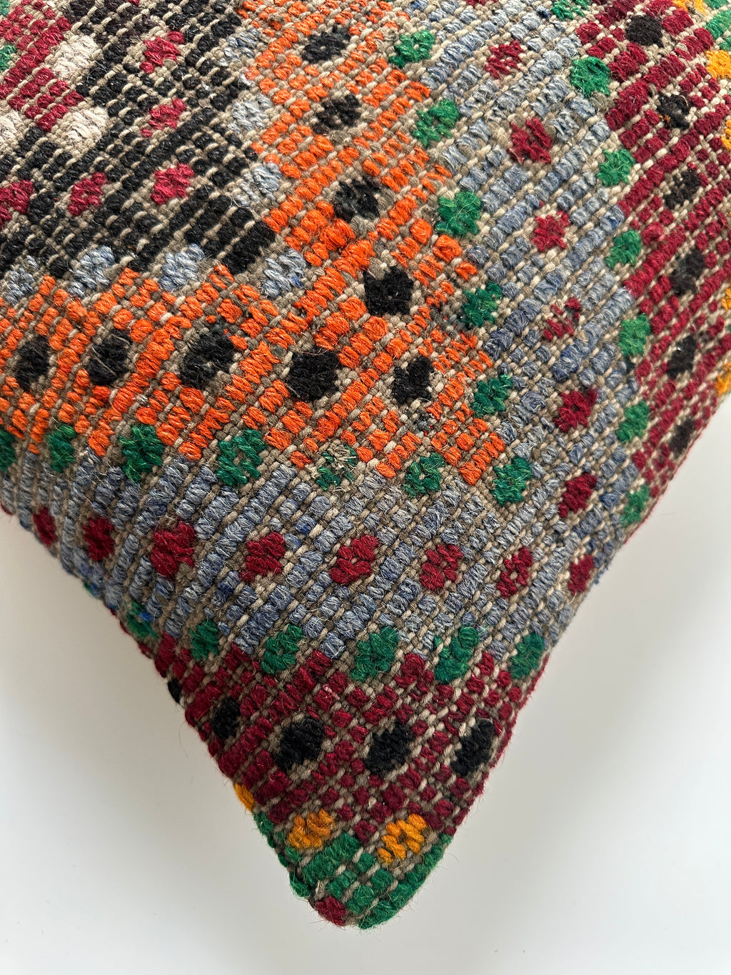 Handmade Multicoloured Cushion Cover 16''x16'' / 40x40 CM