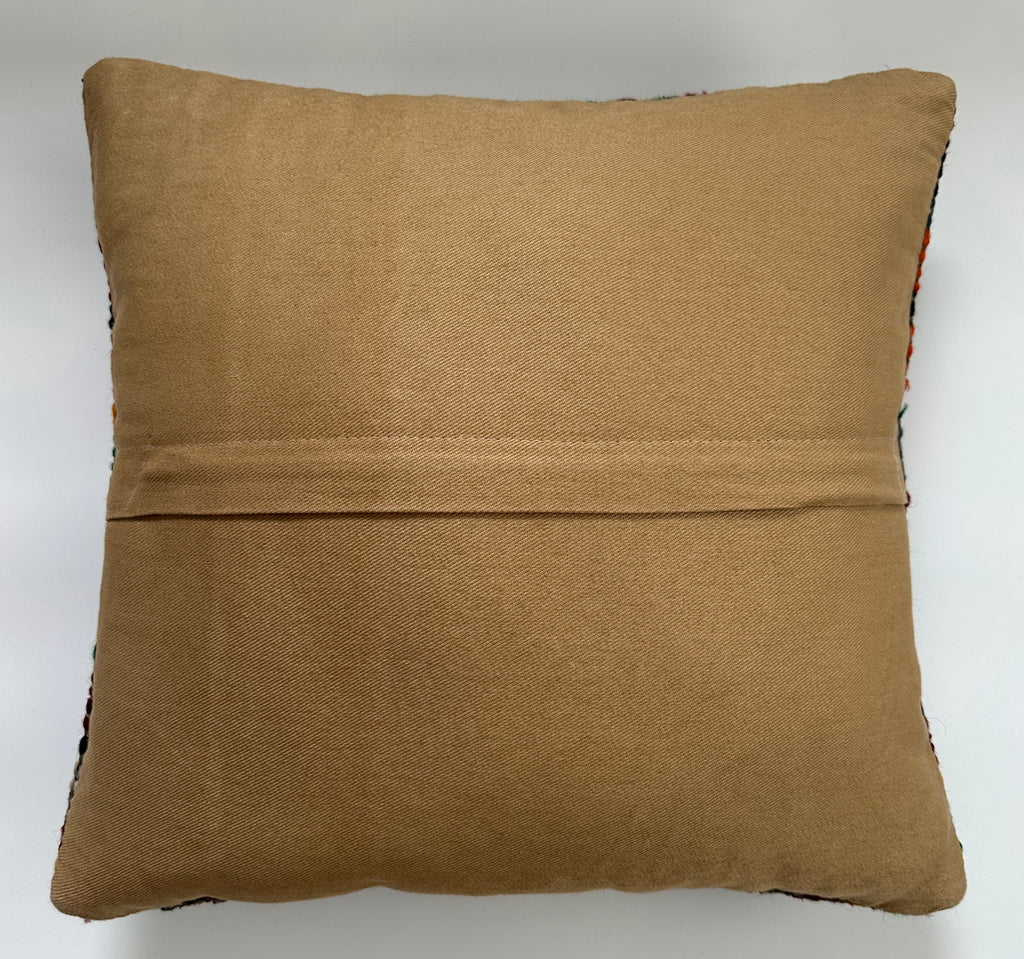 Handmade Multicoloured Cushion Cover 16''x16'' / 40x40 CM