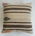 Handmade Multicolour Turkish Rug Cushion Cover 18''x18'' / 45x44 CM