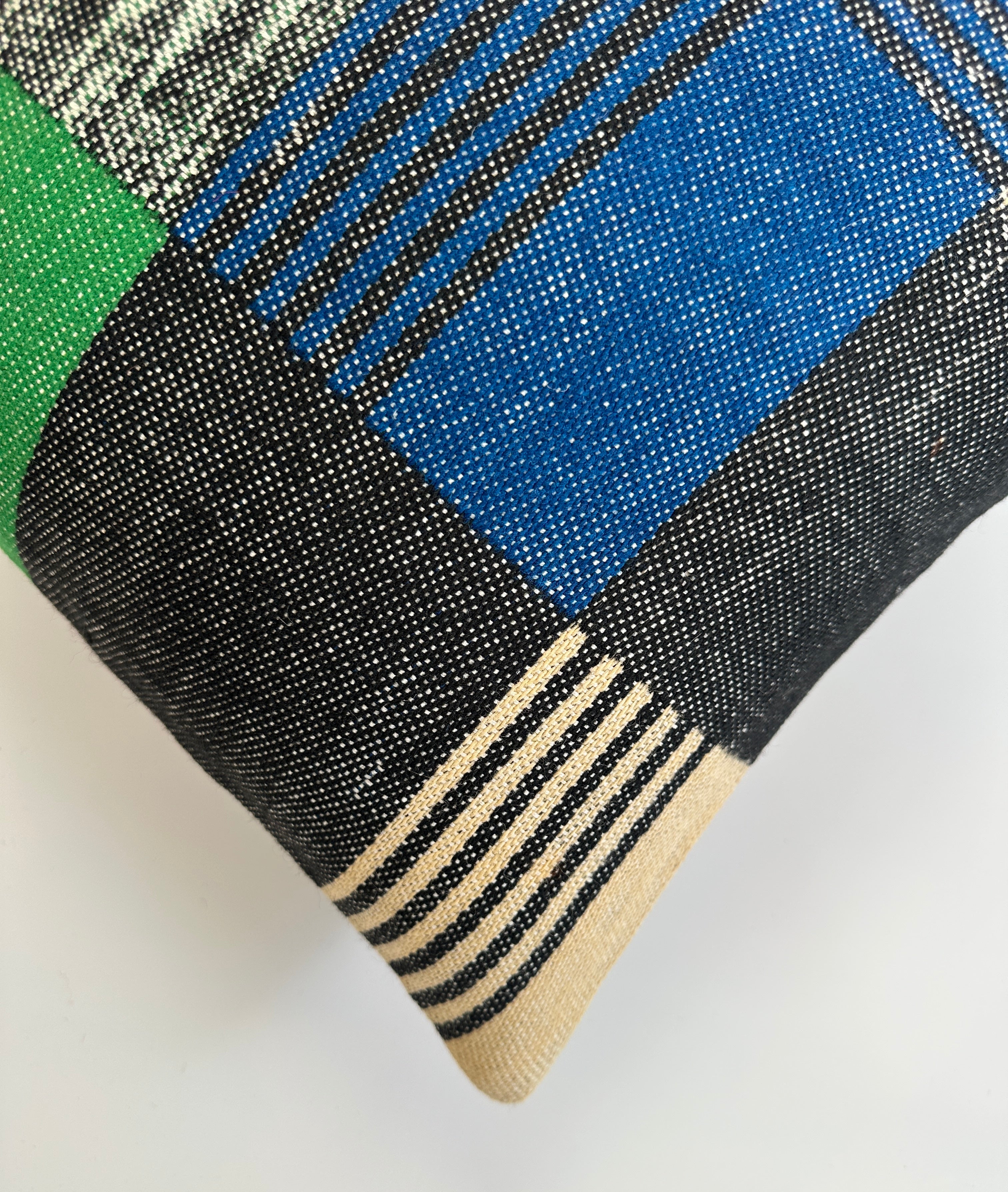 Handmade Multicoloured Cushion Cover 16''x16'' / 41x40 CM