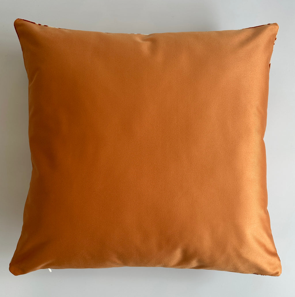 Saffron Elephant Velvet Cushion Cover 20''x20'' / 50x50 CM