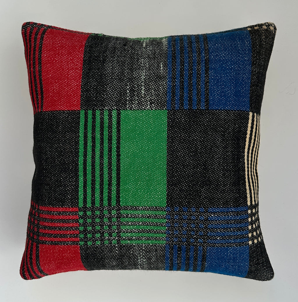 Handmade Multicoloured Cushion Cover 16''x16'' / 40x40 CM