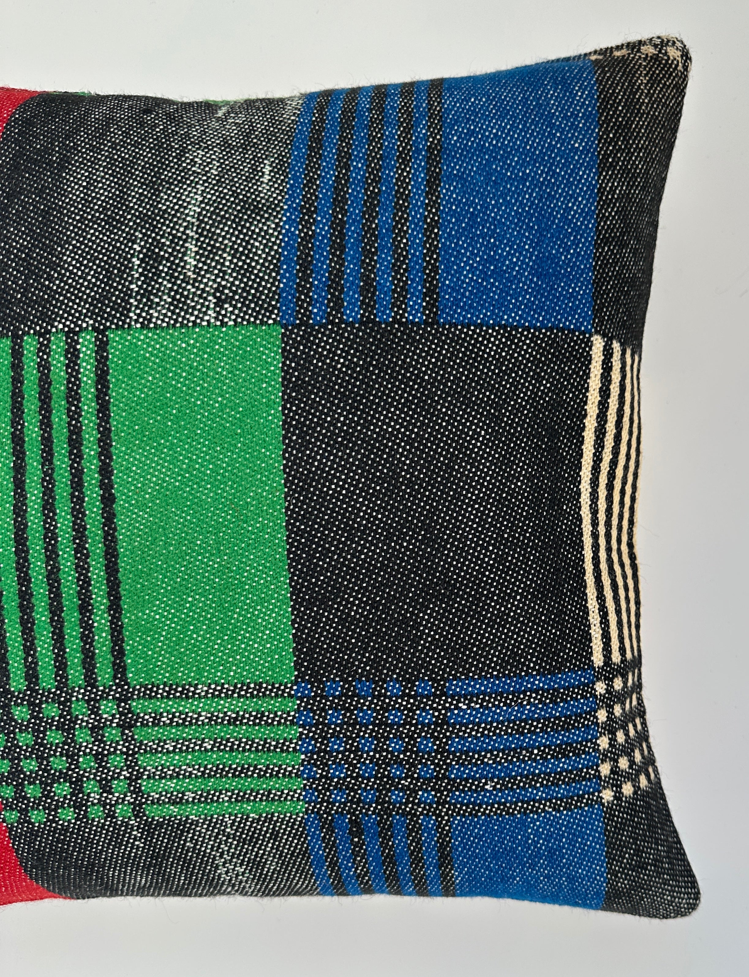 Handmade Multicoloured Cushion Cover 16''x16'' / 40x40 CM