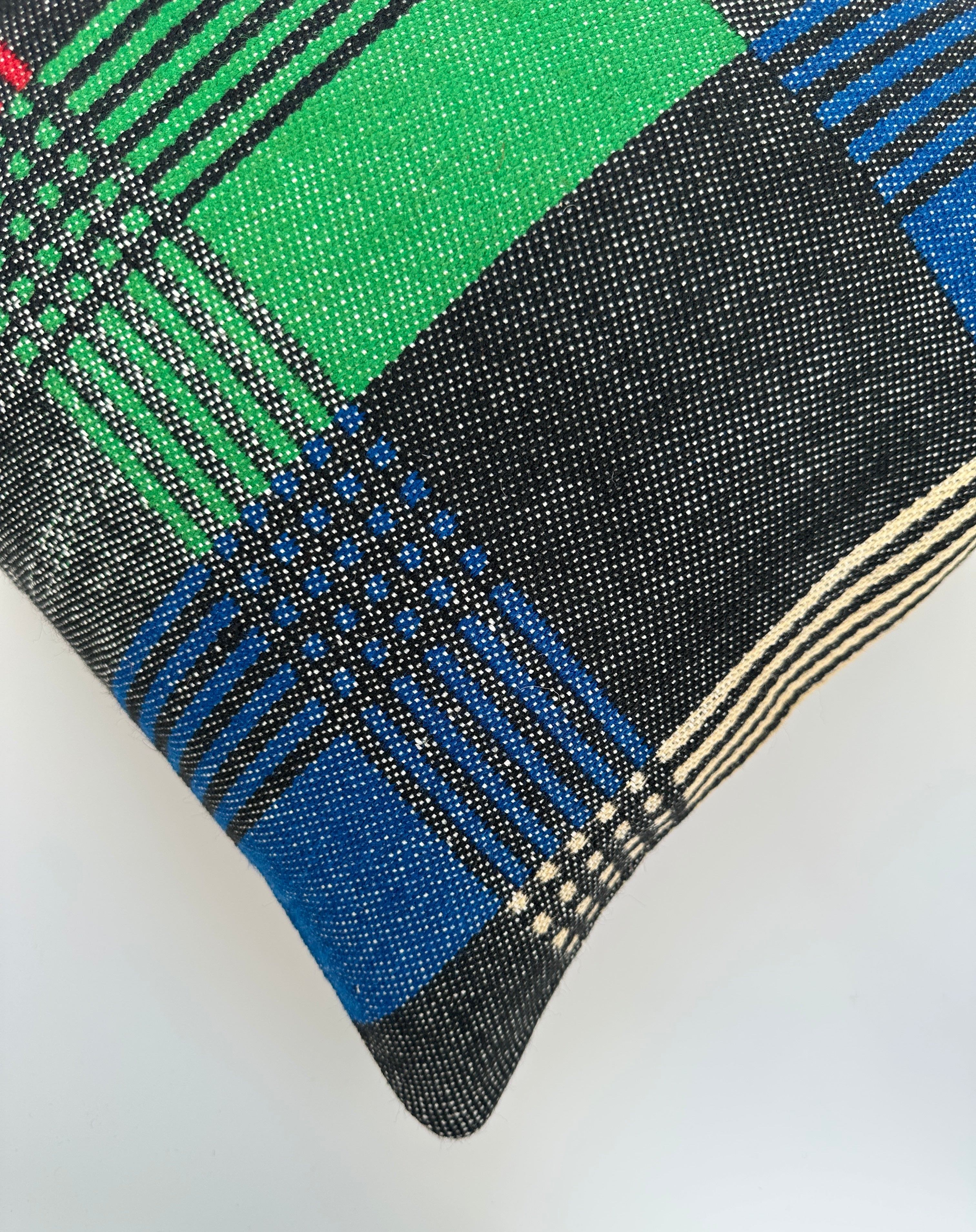 Handmade Multicoloured Cushion Cover 16''x16'' / 40x40 CM