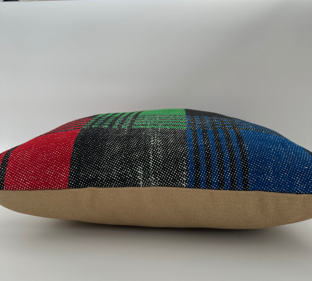 Handmade Multicoloured Cushion Cover 16''x16'' / 40x40 CM