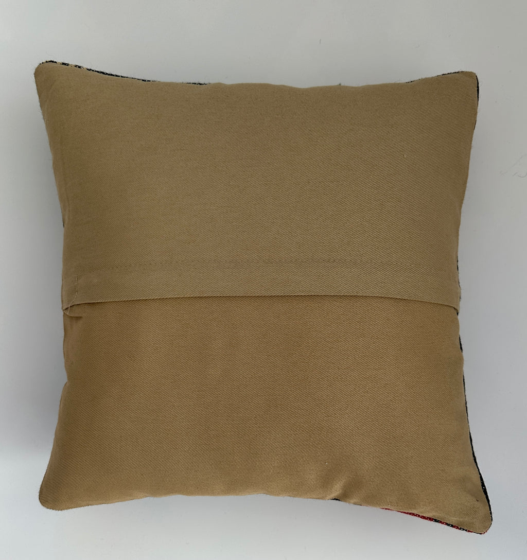 Handmade Multicoloured Cushion Cover 16''x16'' / 40x40 CM
