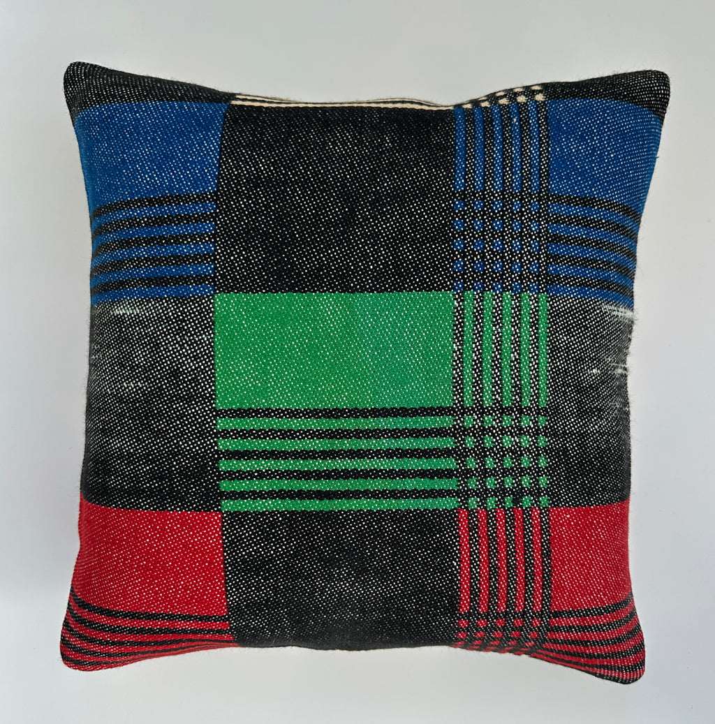 Handmade Multicoloured Cushion Cover 16''x16'' / 40x40 CM