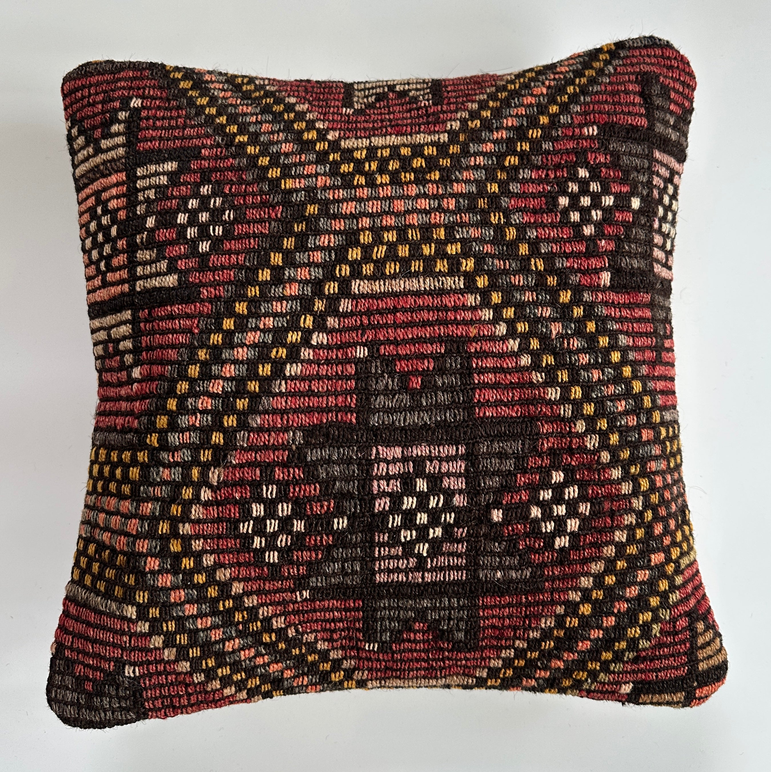 Handmade Multicoloured Cushion Cover 16''x16'' / 41x41 CM