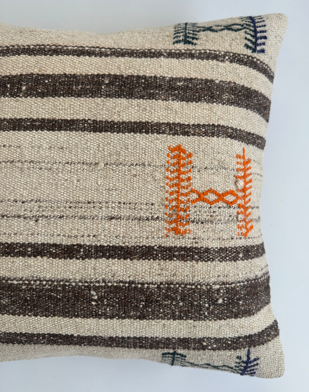 Handmade Multicolour Turkish Rug Cushion Cover 18''x18'' / 45x44 CM