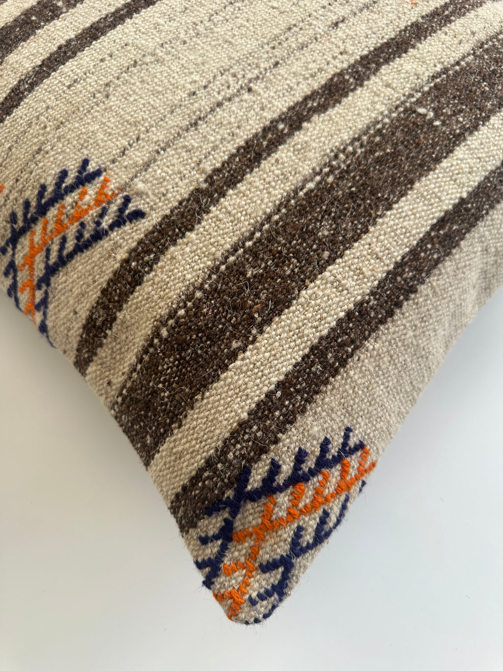 Handmade Multicolour Turkish Rug Cushion Cover 18''x18'' / 45x44 CM