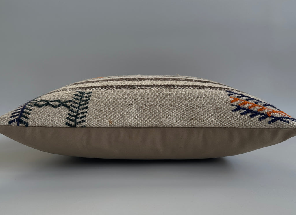 Handmade Multicolour Turkish Rug Cushion Cover 18''x18'' / 45x44 CM