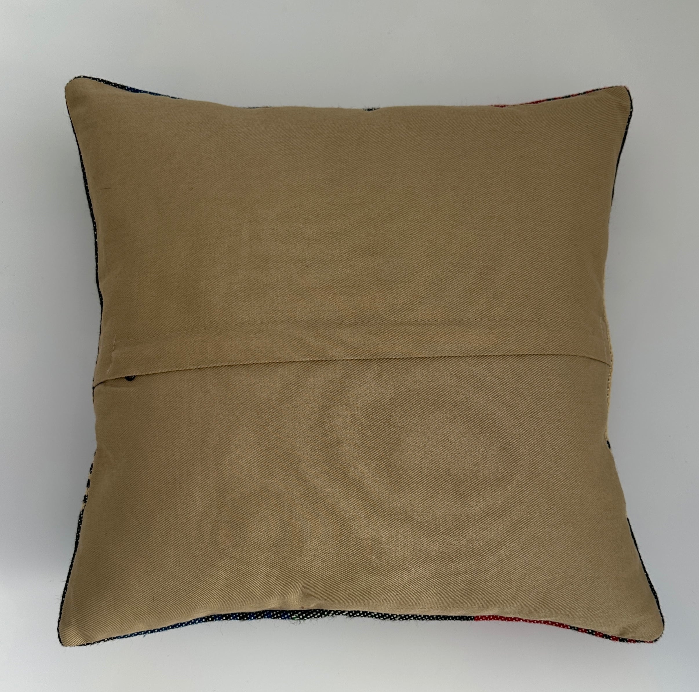 Handmade Multicoloured Cushion Cover 16''x16'' / 40x40 CM
