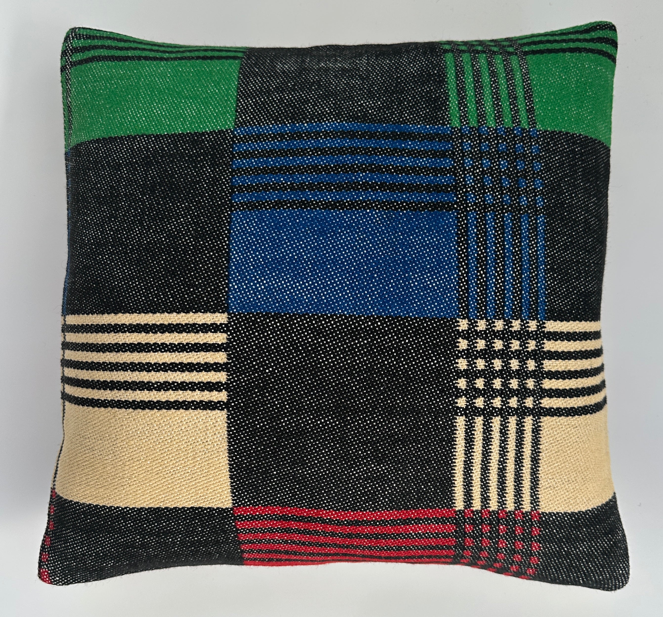 Handmade Multicoloured Cushion Cover 16''x16'' / 40x40 CM