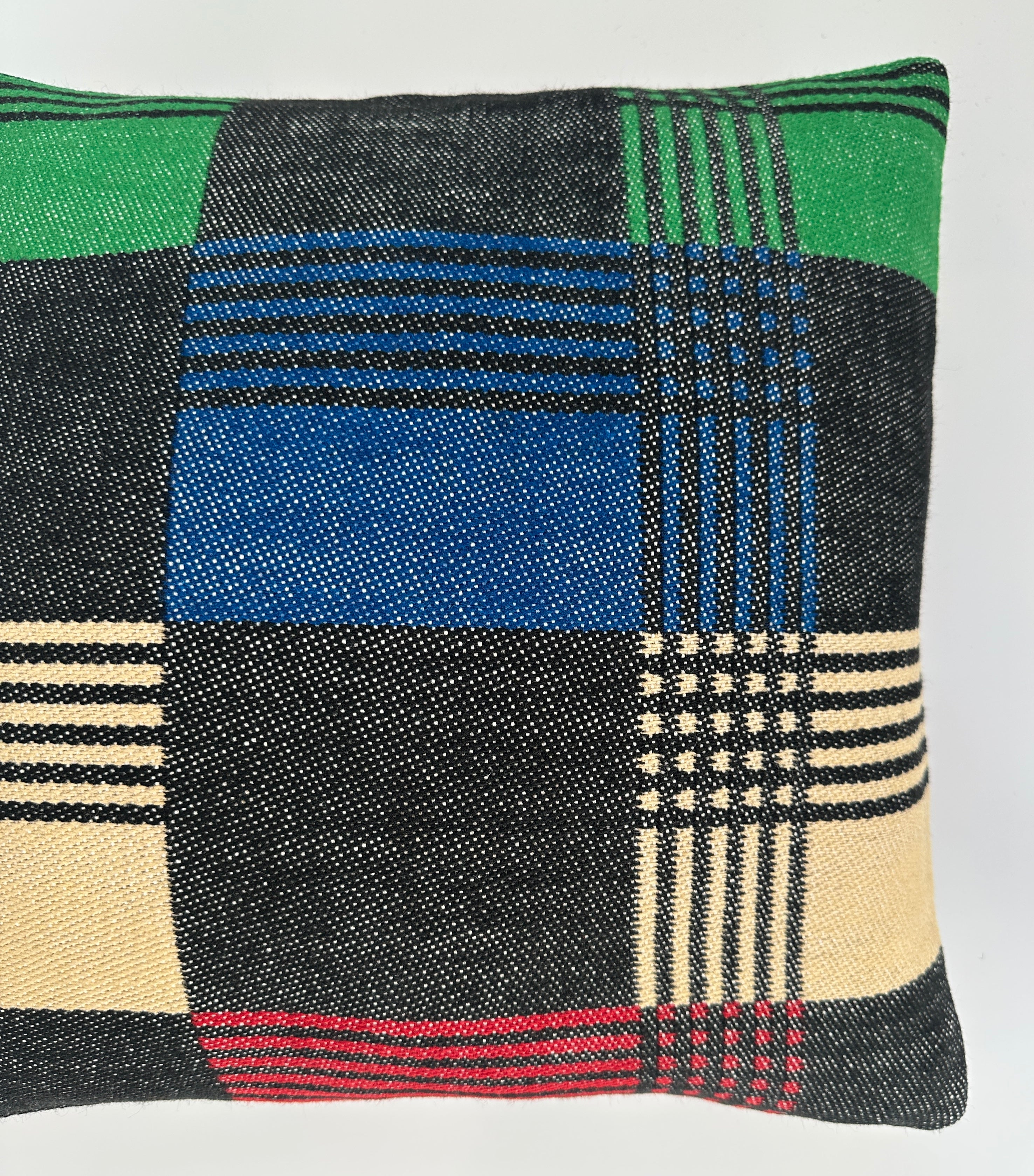 Handmade Multicoloured Cushion Cover 16''x16'' / 40x40 CM