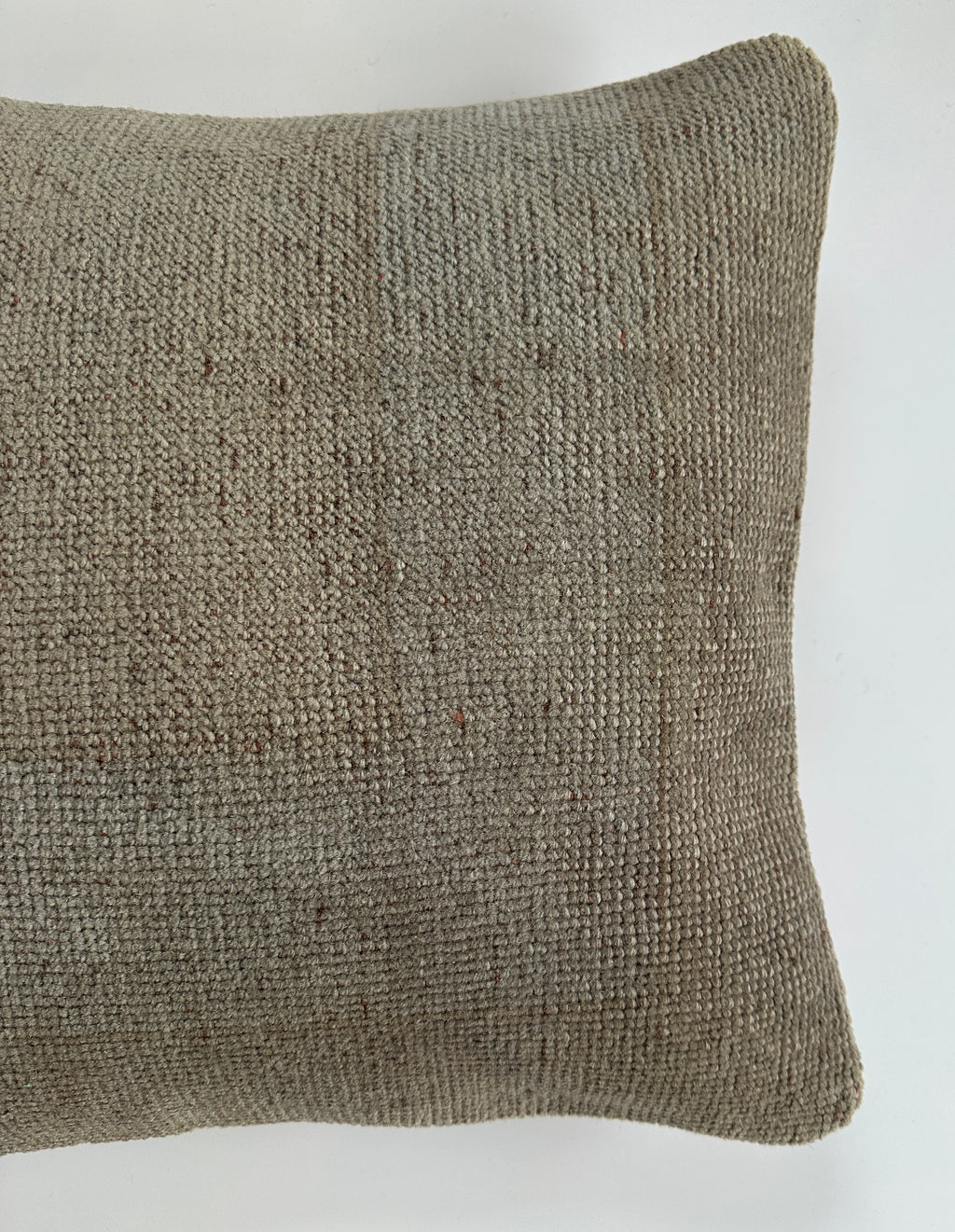 Handmade Textured Grey Turkish Rug Cushion Cover 16''x16'' / 41x41 CM