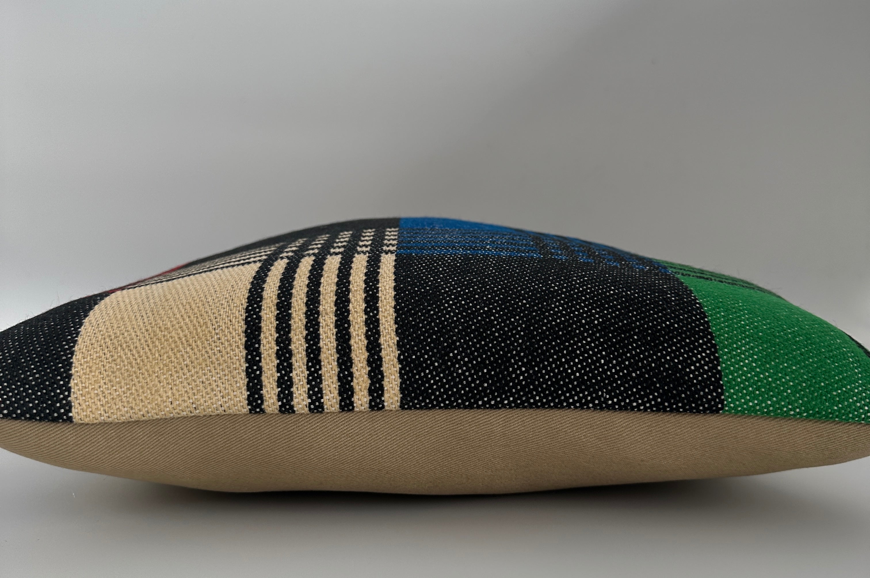 Handmade Multicoloured Cushion Cover 16''x16'' / 40x40 CM