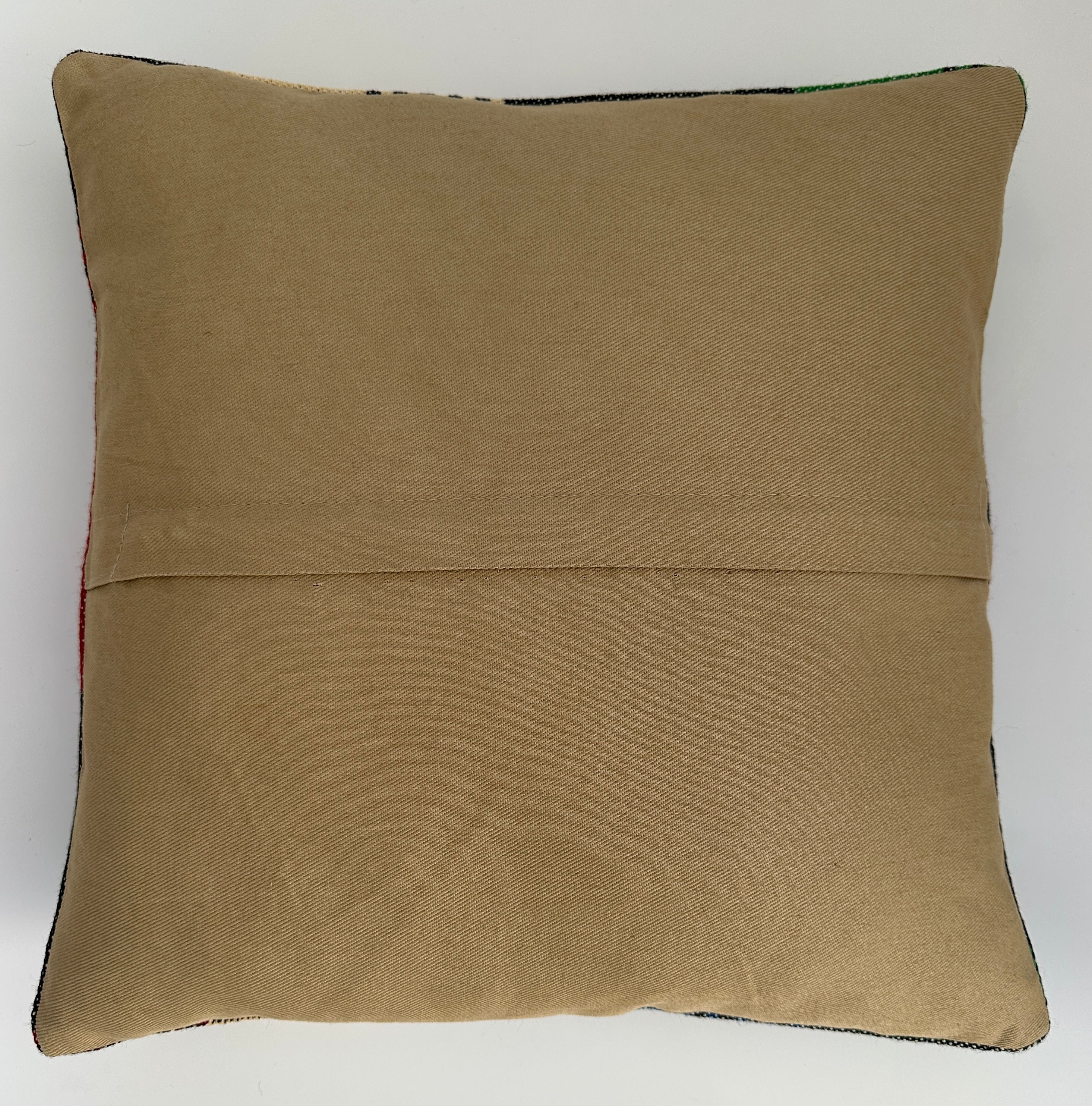 Handmade Multicoloured Cushion Cover 16''x16'' / 40x40 CM