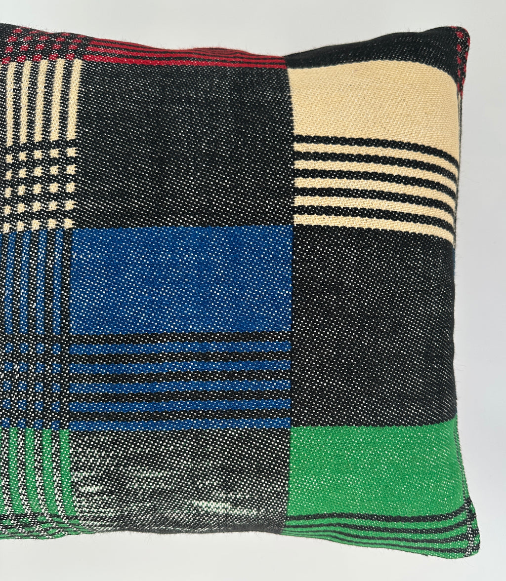 Handmade Multicoloured Cushion Cover 16''x16'' / 40x40 CM