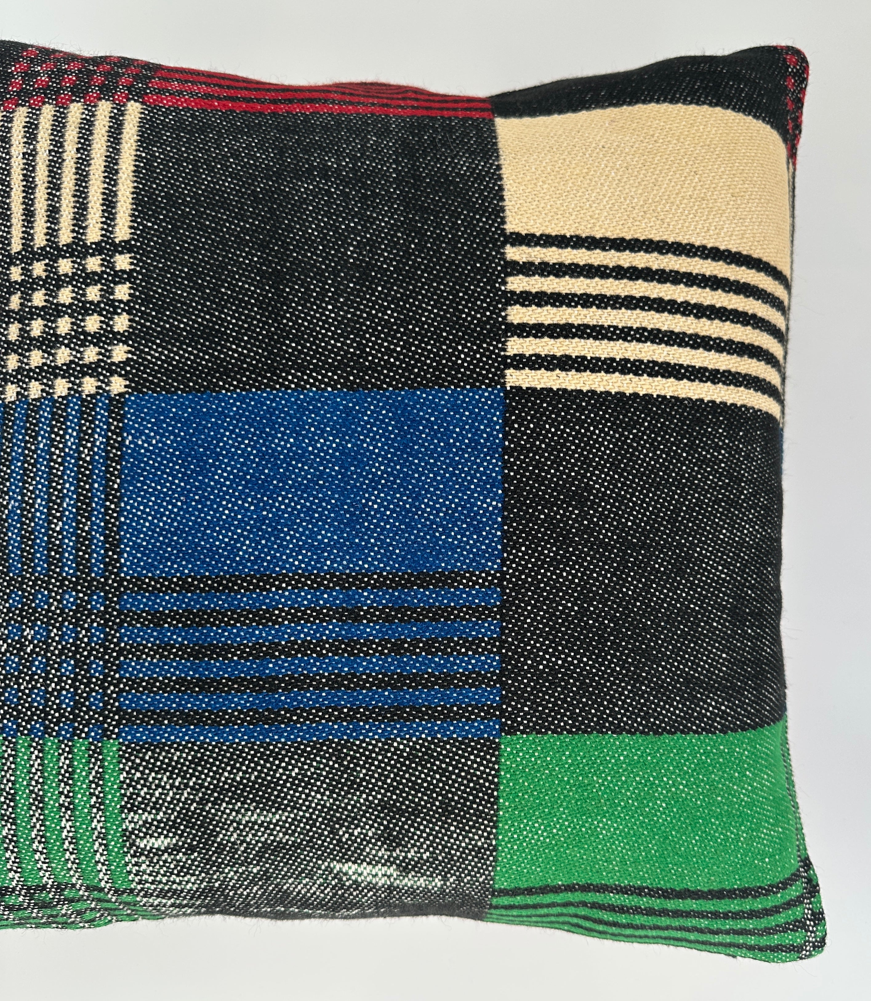 Handmade Multicoloured Cushion Cover 16''x16'' / 40x40 CM