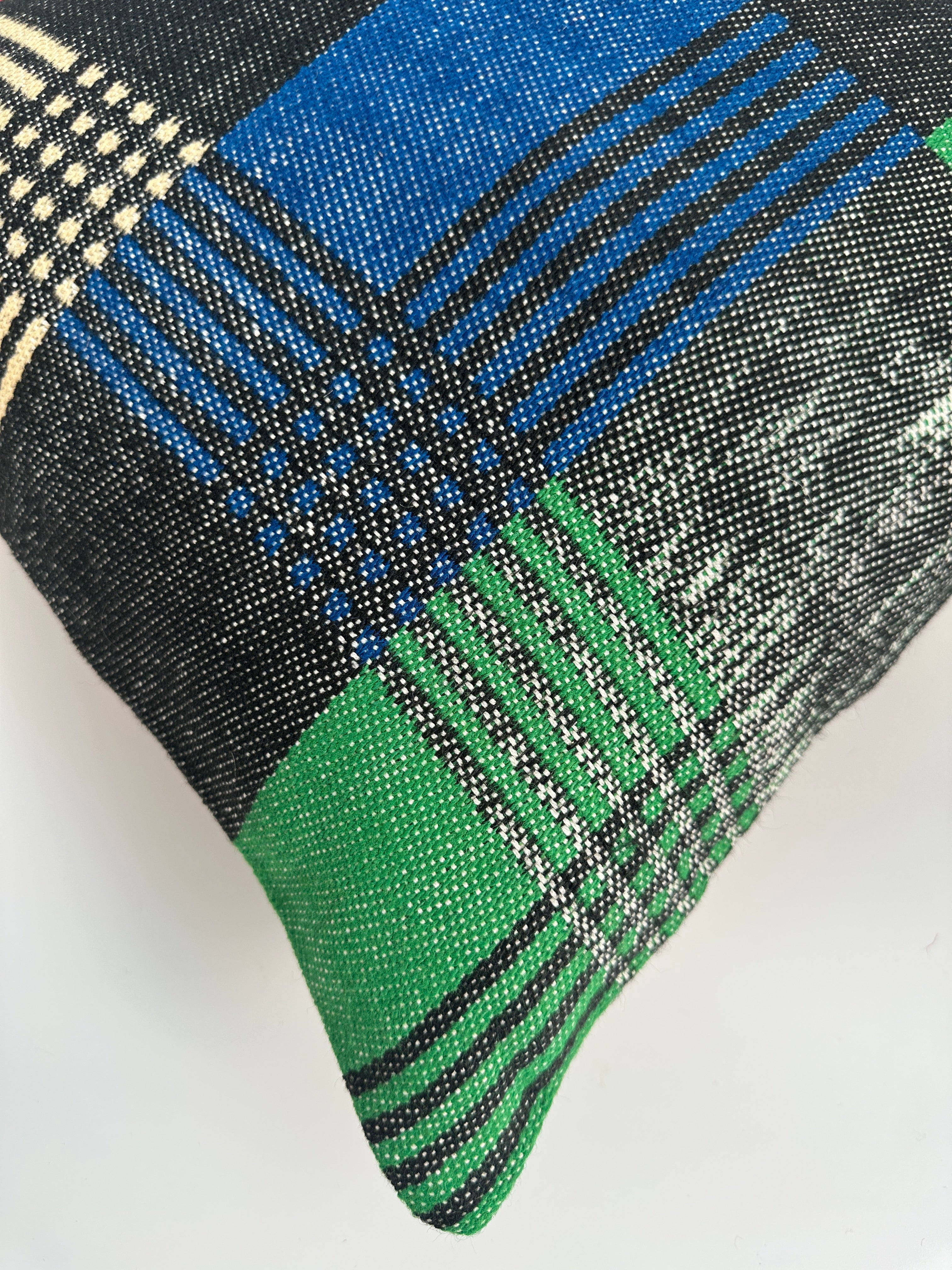 Handmade Multicoloured Cushion Cover 16''x16'' / 40x40 CM