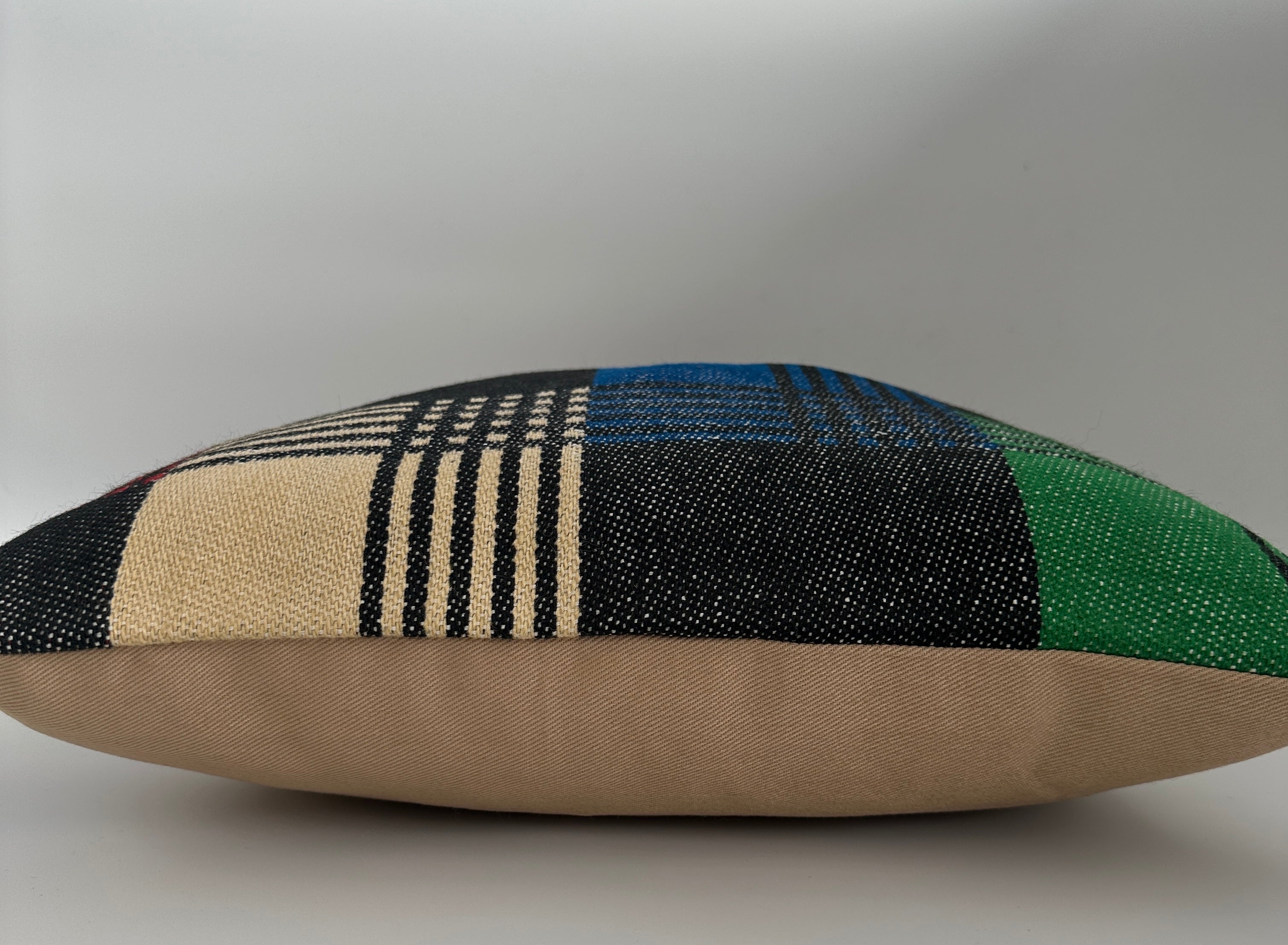 Handmade Multicoloured Cushion Cover 16''x16'' / 40x40 CM