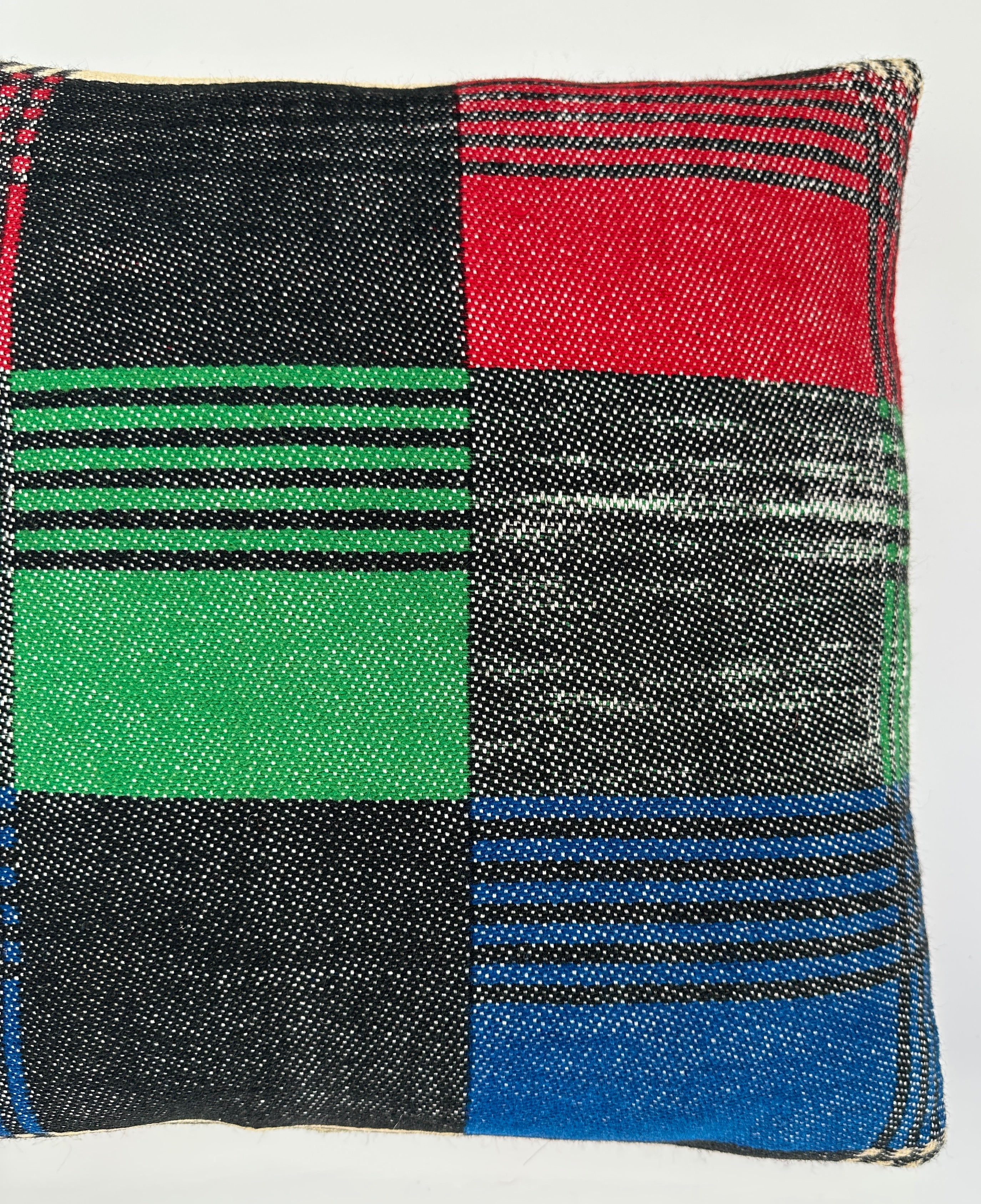 Handmade Multicoloured Cushion Cover 16''x16'' / 40x40 CM