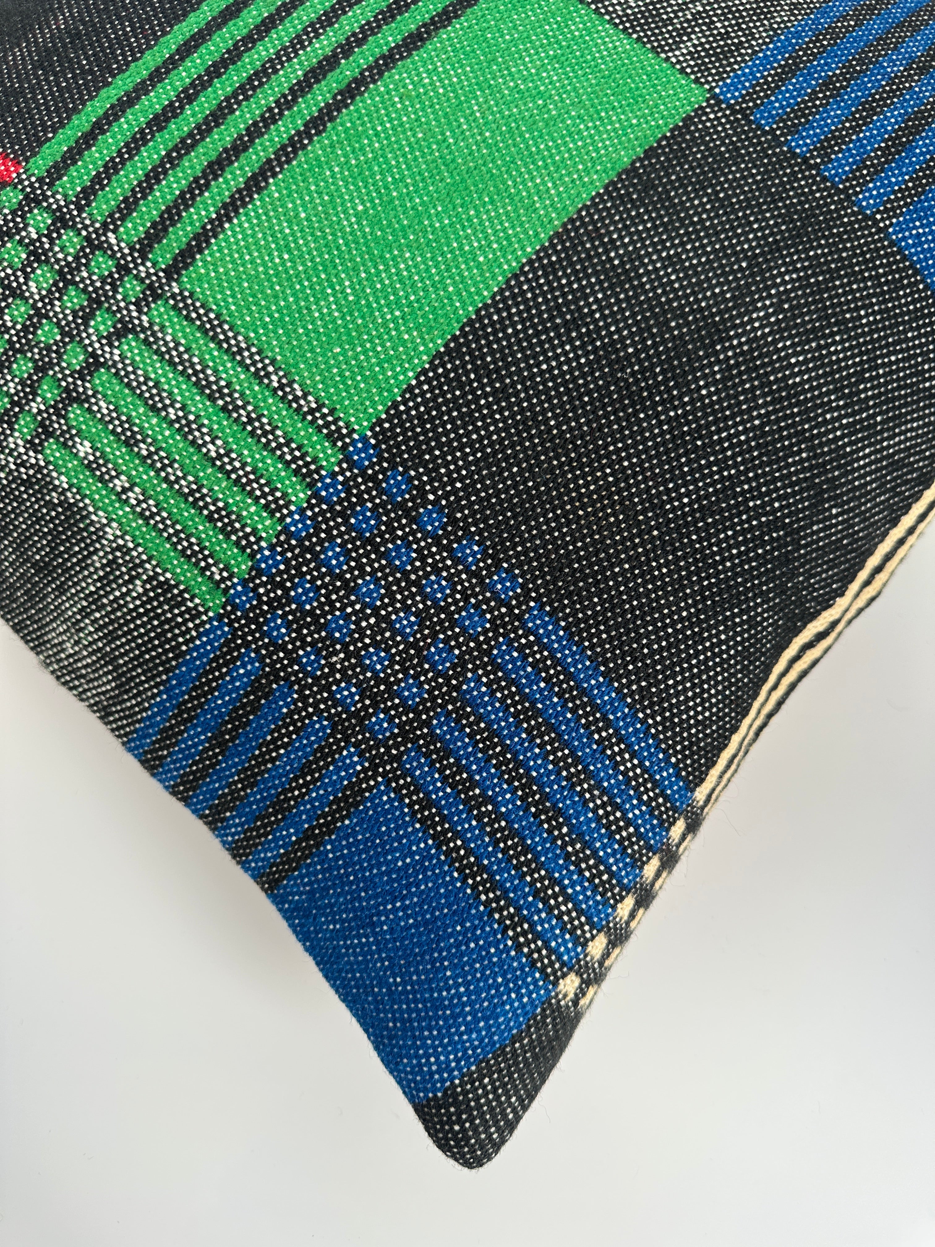 Handmade Multicoloured Cushion Cover 16''x16'' / 40x40 CM