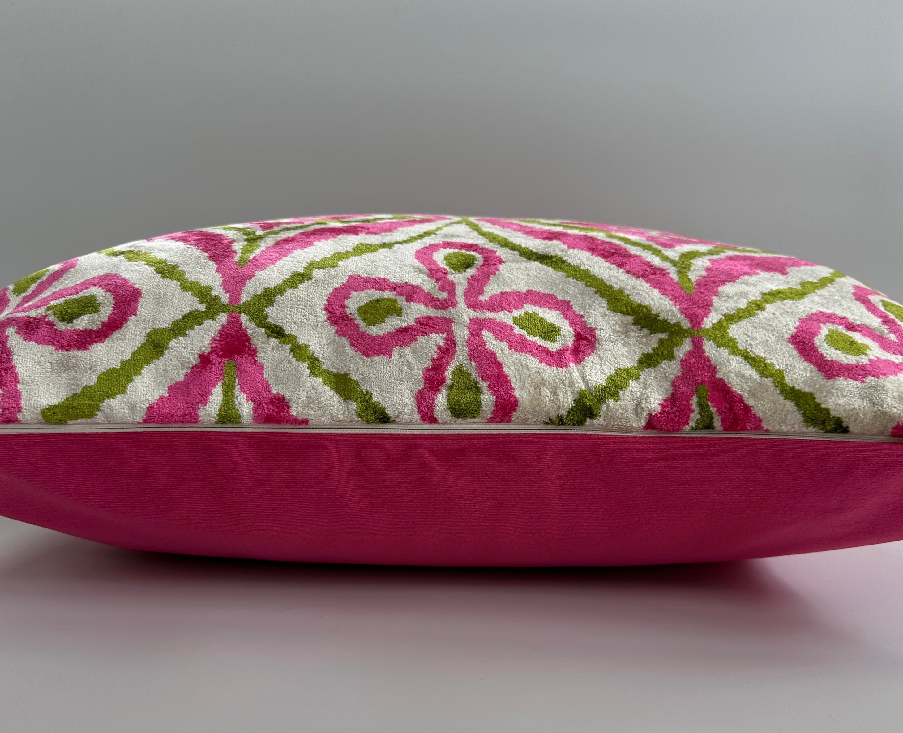 Pink Silk Velvet Cushion Cover 20''x20'' / 50x50 CM